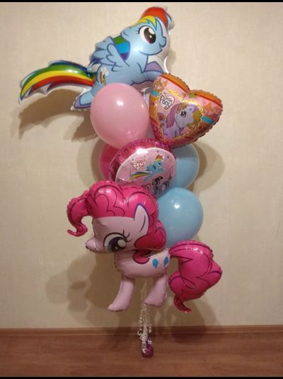 Сет "Радуга и Пинки" (10 шариков)