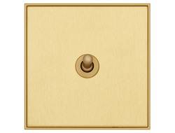 Переключатель одноклавишный тумблер T&J Electric Titanium Matt Brass