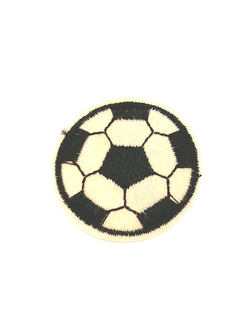 Термоаппликация мяч светло бежевый,  35 мм