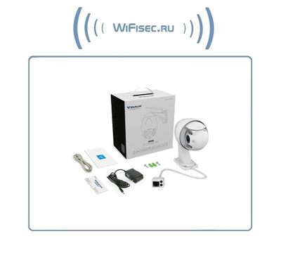 VStarcam C8833WIP-x4 (C8834-x4) уличная поворотная WiFi/LAN видеокамера с DVR. Full  HD (zoom 4-x) до - 25 град.С.