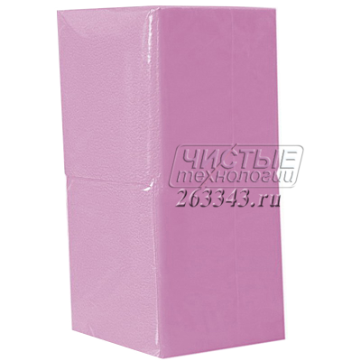 Розовые столовые салфетки, 24х24 см, 400 листов в пачке