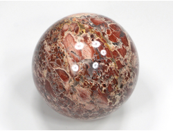 Шар Яшма красная, брекчиевая, ЮАР (49 мм, 178 г) №25828