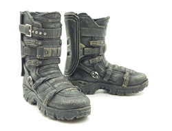 Ботинки черные 1/6 постапокалиптические