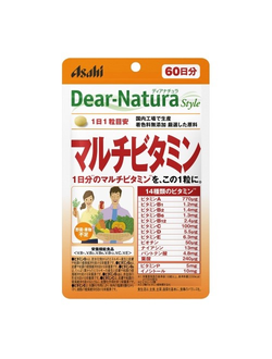 Asahi Dear Natura Мультивитамины / 60 табл./ 60 дней