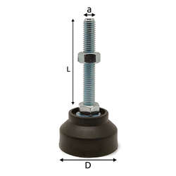 Опора регулируемая М8*40*55 для стола/верстака