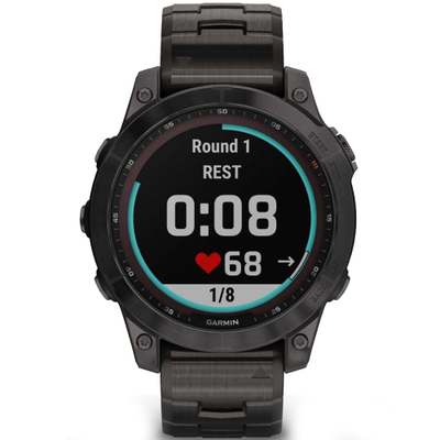 Garmin Fenix 7 47mm Solar Sapphire Titanium Carbon Gray DLC with Titanium Band (010-02540-39)