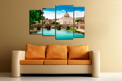 Модульная картина "Древний мост"