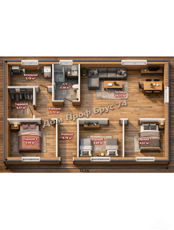 «Мимас»  11,77 х 7,5 м — 87,75 м²