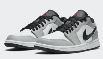 Nike Air Jordan 1 Low Light Smoke Grey (Экокожа) сбоку