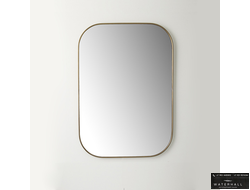 Sbordoni Duca Зеркало настенное с профилем из латуни, 55х80см, цвет матовая бронза