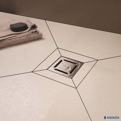 Трап водосток ZENTRUM Norma 100х100 Боковой выпуск (Хром)