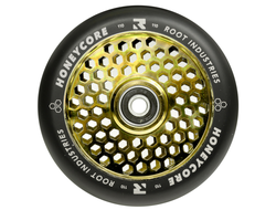 Продажа колес Root Industries Honeycore (Black/Gold Rush) для трюковых самокатов в Иркутске
