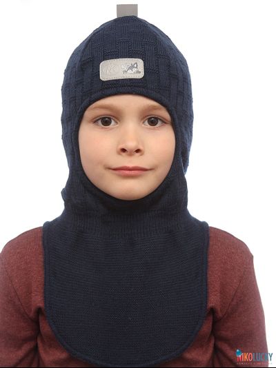 Шапка-шлем "Саша" 20201-02, цвет темно-синий, р. 50-52