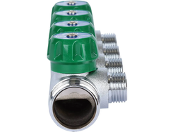 Коллектор регулирующий STOUT 1", 4 отвода 1/2" (Арт. SMB-6850-011204)