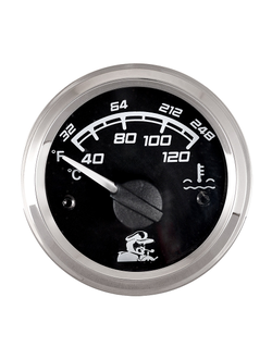 Указатель температуры воды, Мореман 40-120 градусов, черный циферблат