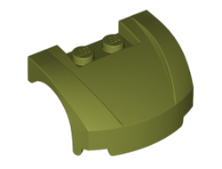 Vehicle, Mudguard 3 x 4 x 1 2/3 Curved Front, Olive Green (98835 / 6151271)