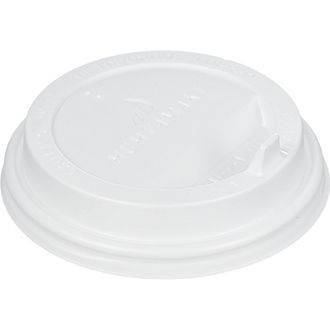 Крышка для стакана пластиковая с клапаном D=90мм, бел.,100 штук в упаковке HSL90