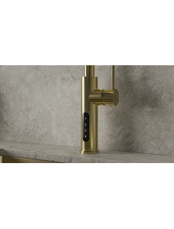 Система мгновенного кипячения воды с газацией и охлаждением 5в1 AQUAHOT ASPEN LG (светлое золото)