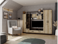 Гостиная ОСКАР-5 (цвет на выбор) (2500х1920х450)