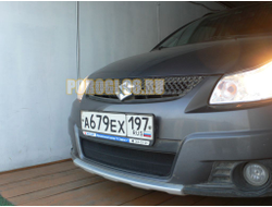 Защита радиатора Suzuki SX4 hb 2006-2010 (японская сборка) black