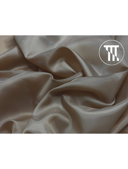 Подкладочная ткань (таффета), цв. Темно-бежевый