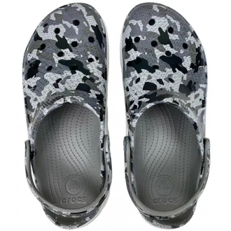 CROCS DUET SPORT CLOG CAMO GREY WHITE