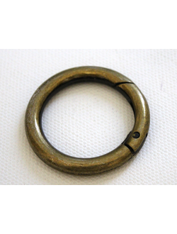кольцо-карабин антик