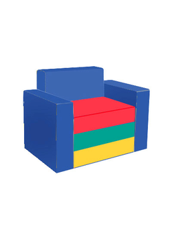 КРЕСЛО ДЕТСКОЕ "РАДУГА"4 ЦВЕТА