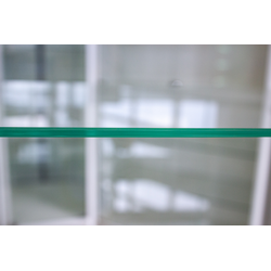 (TSV 5) Витрина пристенная стеклянная, со шкафчиком