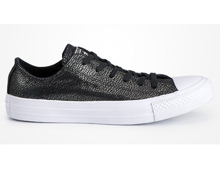 Converse Ox Black Silver White