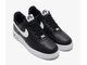 Nike Air Force 1 '07 Black White (Экокожа) сбоку