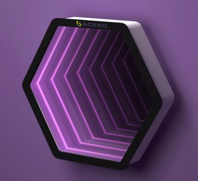 Светозвуковая панель "Бесконечность шестиугольник"