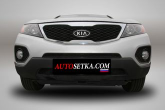 Premium защита радиатора для KIA Sorento (2009-2012) из 2-х частей