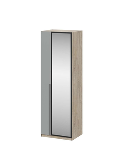 Этна шкаф Ш 57*75 Дуб эндгрей/Софт грей с зеркалом