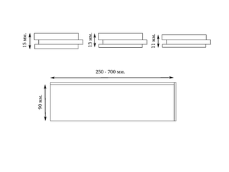 Стеновая панель из массива дуба "Панели разбежка" (схема)
