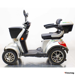 Электроскутер Трайк GreenCamel Пони 4K Серебристый