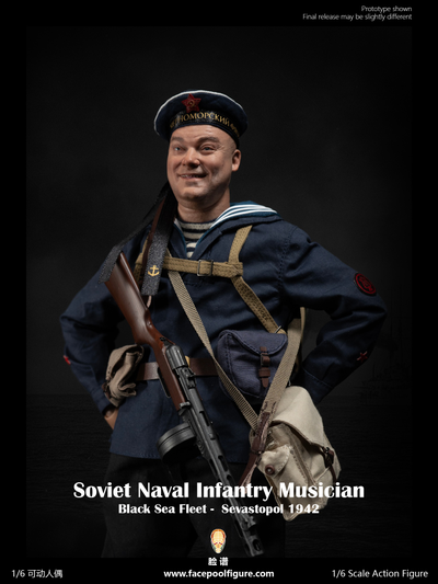 ПРЕДЗАКАЗ - Матрос Черноморского флота 1942 г - Коллекционная ФИГУРА 1/6 Soviet Naval Infantry Musician Black Sea Fleet Sevastopol 1942 (FP021B) - Facepoolfigure ?ЦЕНА: 24600 РУБ.?