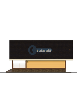 Д-17 ДАЧНЫЙ ДОМ ИЗ БРУСА:ГАБАРИТНЫЕ РАЗМЕРЫ: (8Х8М), ОБЩАЯ ПЛОЩАДЬ: 64М²