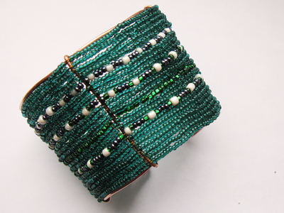 "Туманный Авалон", необычный браслет в этническом стиле