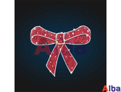 Световое панно Бант новогодний