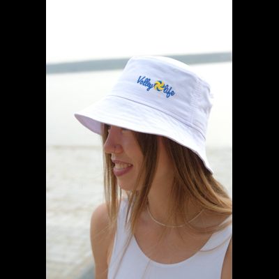 Панама взрослая белая (логотип Volleylife)