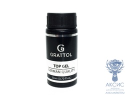 ( 20 мл ) Топ каучуковый для гель-лака с липким слоем Grattol Rubber Top Gel