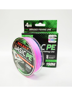 Шнур Select Basic PE X4  150м 0.12мм multicolor