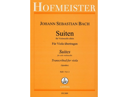 Bach J.S. Suiten für Violoncello Band 2 (Nr.4-6)  für Viola