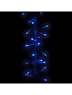 Гирлянда "Фейерверк", 200 синих микролампочек, последоват. подкл. (до 3 гирлянд), уличная