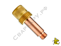 Газовая линза горелки TIG Trafimet ф2.0мм и держатель цанги L52мм