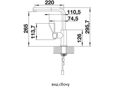 Смеситель Blanco LANORA-S