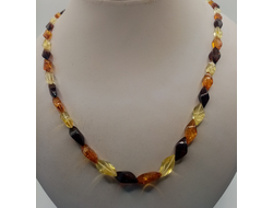 Бусы камнерезные "Змейка"