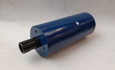 Биметаллическая коронка 92 мм глубина  200 мм и переходник на резьбу 1 1/4