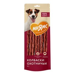 Лакомство Мнямс для собак Колбаски охотничьи, 80 г